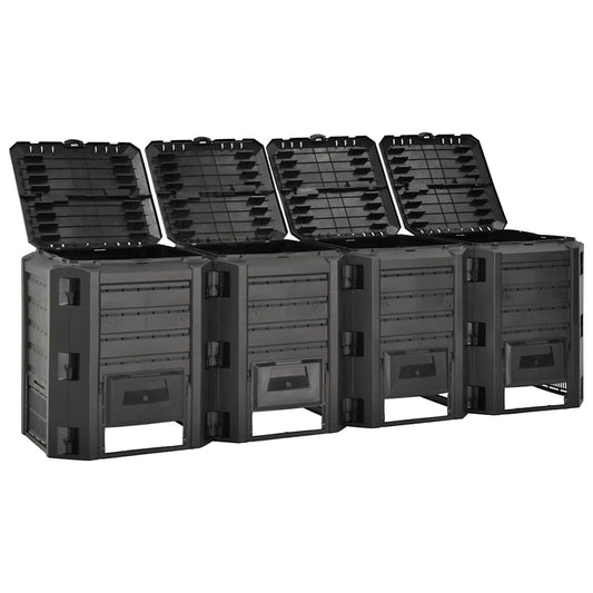 312275 vidaXL Garden Composter Black 1600 L 312275 vidaXL Garden Composter Black 1600 L