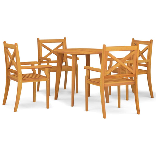 5 Piece Garden Dining Set Solid Wood Acacia 5 Piece Garden Dining Set Solid Wood Acacia