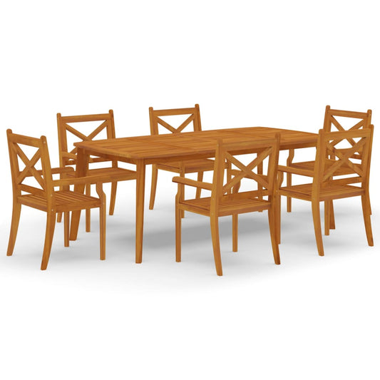 Garden Dining Set | Natural Wood | Solid acacia wood | Large | Durable Garden Dining Set | Natural Wood | Solid acacia wood | Large | Durable