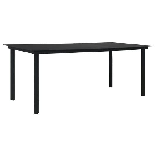 5 Piece Outdoor Dining Set PVC Rattan Black 5 Piece Outdoor Dining Set PVC Rattan Black