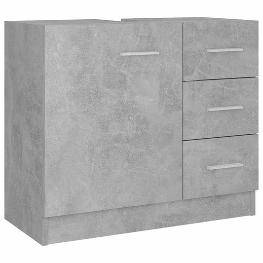 Sink Cabinet Concrete Grey 63x30x54 cm Engineered Wood Sink Cabinet Concrete Grey 63x30x54 cm Engineered Wood