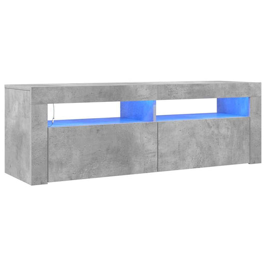 TV Cabinet with LED Lights Concrete Grey 120x35x40 cm TV Cabinet with LED Lights Concrete Grey 120x35x40 cm