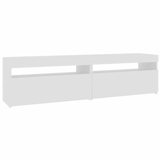 804392 vidaXL 2 Piece TV Cabinet Set with LED Lights White 75x35x40 cm 804392 vidaXL 2 Piece TV Cabinet Set with LED Lights White 75x35x40 cm