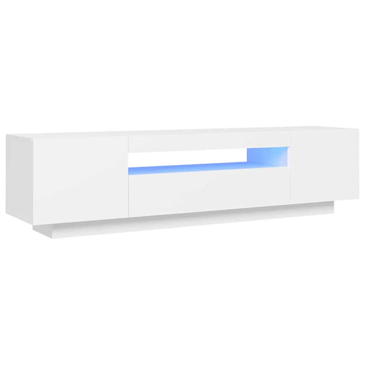 TV Cabinet with LED Lights White 160x35x40 cm TV Cabinet with LED Lights White 160x35x40 cm