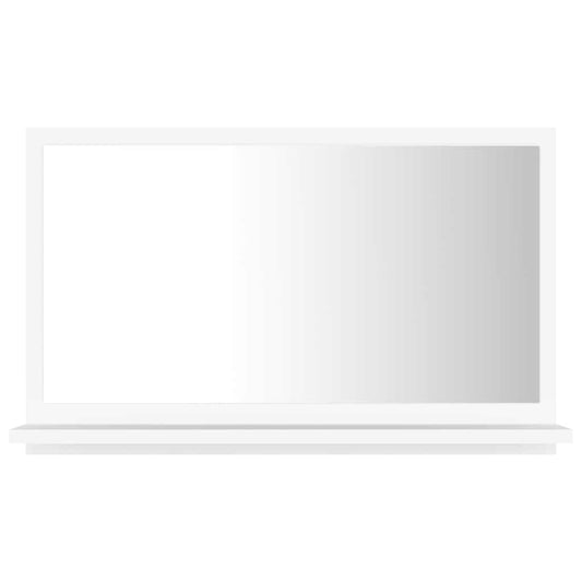 Bathroom Mirror White 60x10.5x37 cm Engineered Wood Bathroom Mirror White 60x10.5x37 cm Engineered Wood