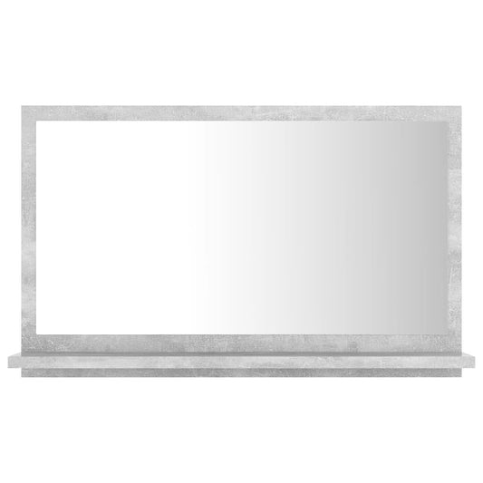 Bathroom Mirror Concrete Grey 60x10.5x37 cm Engineered Wood Bathroom Mirror Concrete Grey 60x10.5x37 cm Engineered Wood