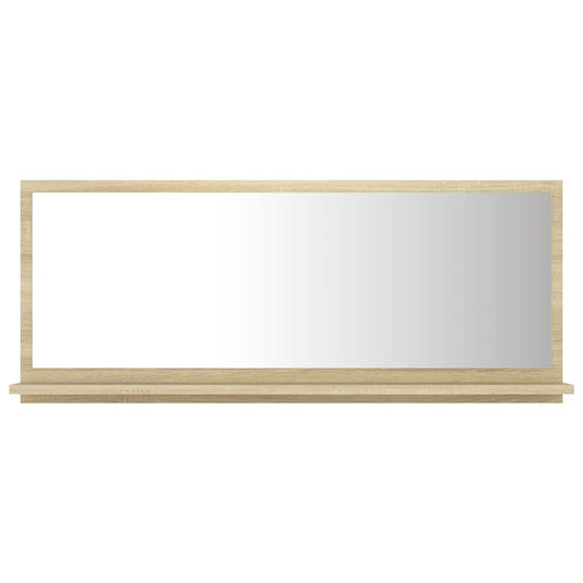 Mirror | Sonoma oak | Engineered wood | 90 x 10.5 x 37 cm | Wall mounting Mirror | Sonoma oak | Engineered wood | 90 x 10.5 x 37 cm | Wall mounting