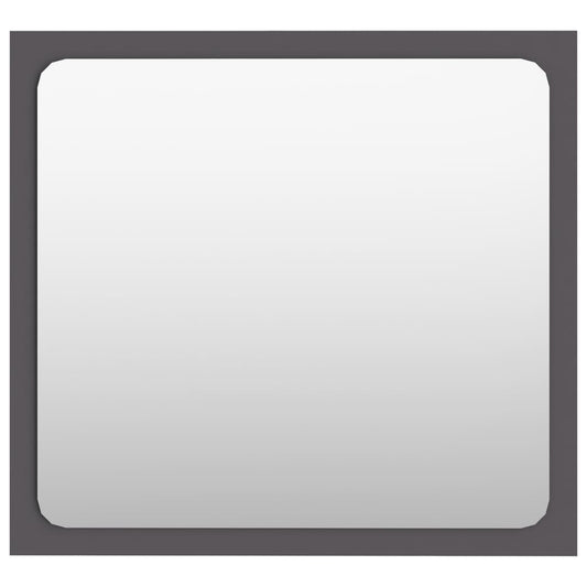 Bathroom Mirror Grey 40x1.5x37 cm Engineered Wood Bathroom Mirror Grey 40x1.5x37 cm Engineered Wood