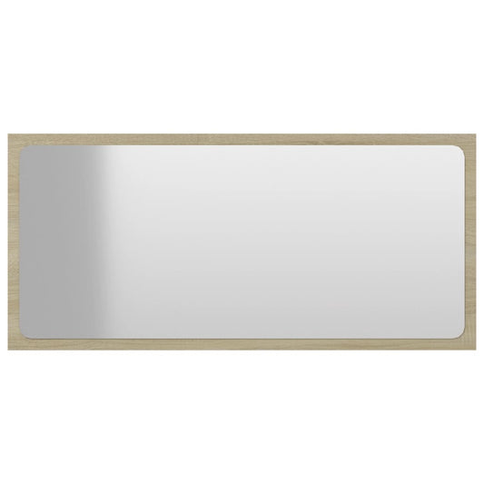 Bathroom Mirror Sonoma Oak 80x1.5x37 cm Engineered Wood Bathroom Mirror Sonoma Oak 80x1.5x37 cm Engineered Wood