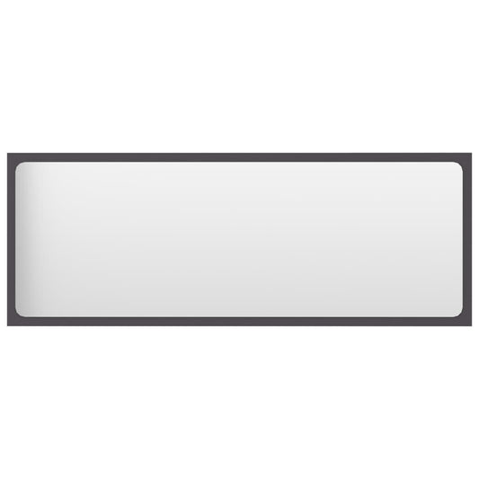 Bathroom Mirror Grey 100x1.5x37 cm Engineered Wood Bathroom Mirror Grey 100x1.5x37 cm Engineered Wood