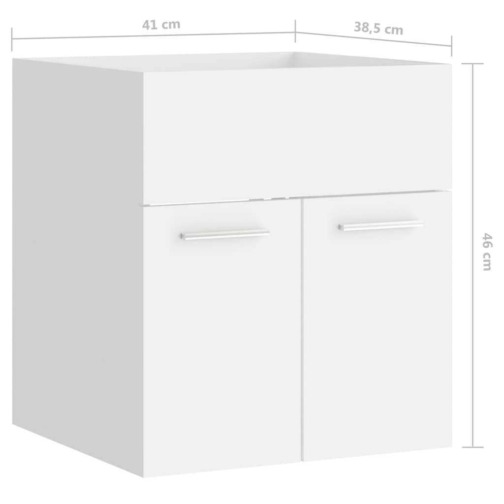 Sink Cabinet | White | Engineered wood | Standard | Sink Cabinet