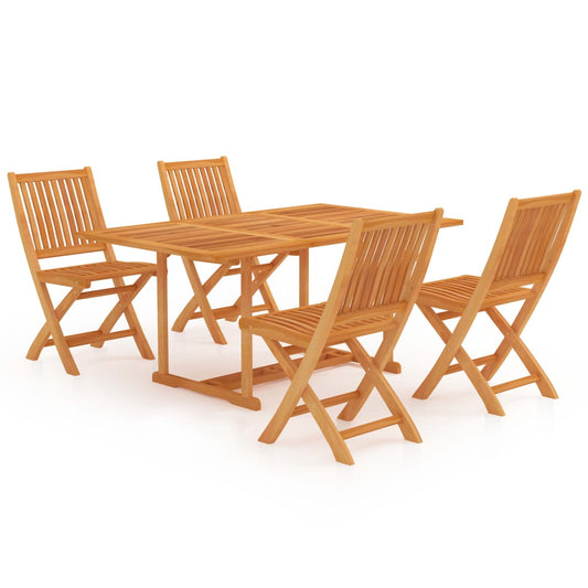 Garden Dining Set | Warm Brown | Finely sanded teak hardwood Garden Dining Set | Warm Brown | Finely sanded teak hardwood