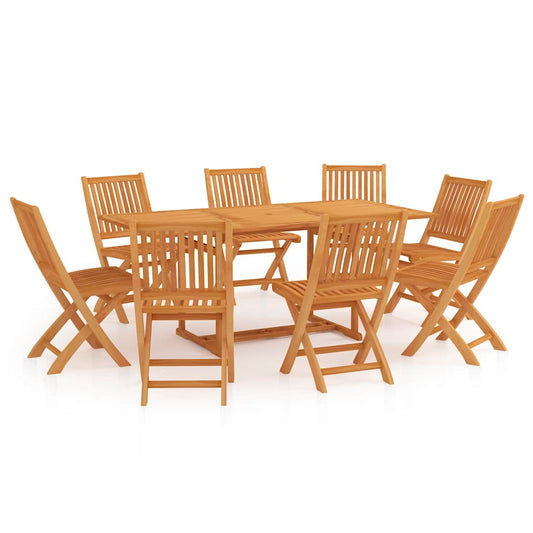 9 Piece Garden Dining Set Solid Teak Wood 9 Piece Garden Dining Set Solid Teak Wood