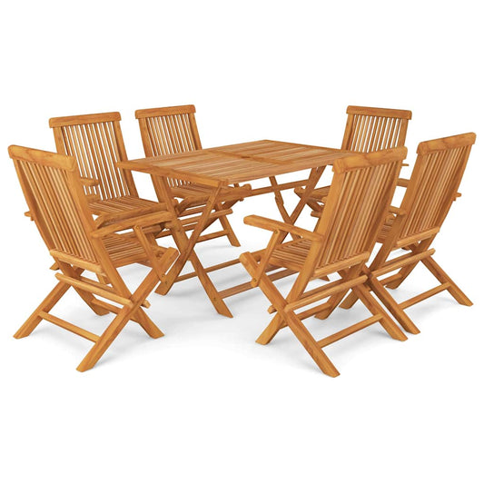 7 Piece Garden Dining Set Solid Teak Wood 7 Piece Garden Dining Set Solid Teak Wood