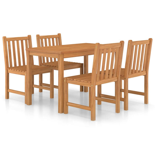 5 Piece Garden Dining Set 120x70 cm Solid Teak Wood 5 Piece Garden Dining Set 120x70 cm Solid Teak Wood