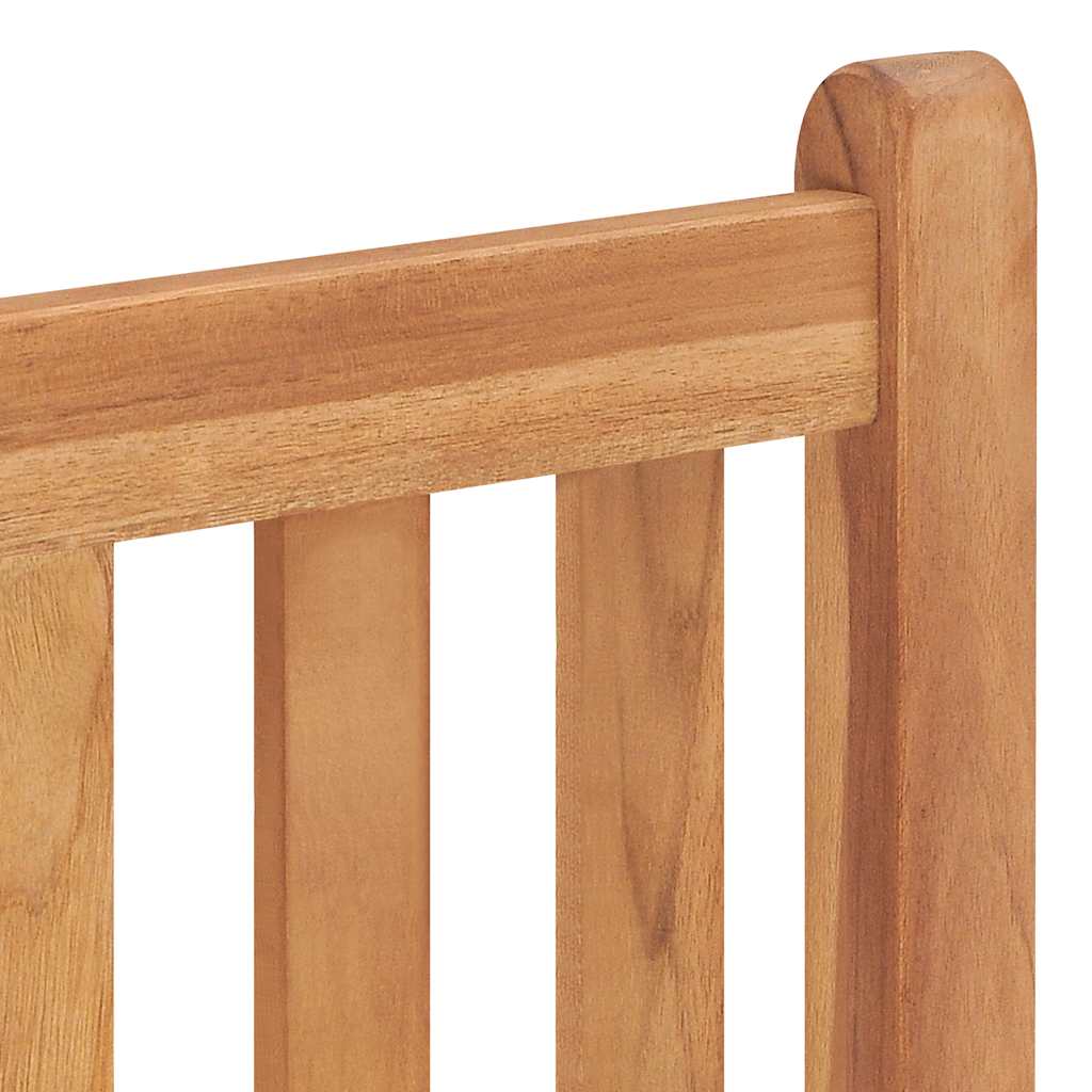 5 Piece Garden Dining Set 120x70 cm Solid Teak Wood