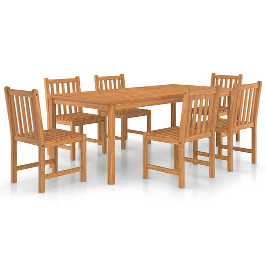 7 Piece Garden Dining Set 200x100 cm Solid Teak Wood 7 Piece Garden Dining Set 200x100 cm Solid Teak Wood
