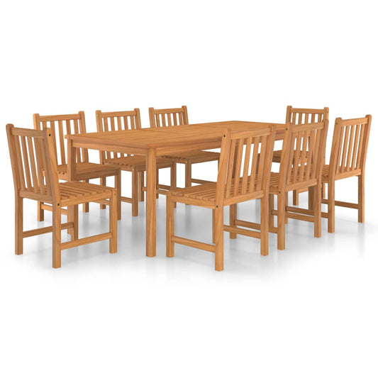 Garden Dinings Set | Warm Brown | Solid Teak Wood | Large | Durable Garden Dinings Set | Warm Brown | Solid Teak Wood | Large | Durable