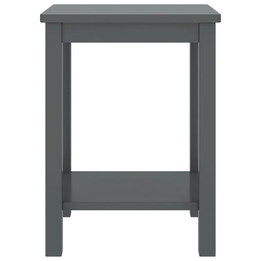 Bedside Cabinet Dark Grey 35x30x47 cm Solid Pinewood Bedside Cabinet Dark Grey 35x30x47 cm Solid Pinewood