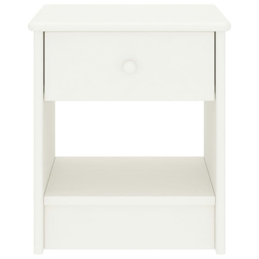Bedside Cabinet White 35x30x40 cm Solid Pinewood Bedside Cabinet White 35x30x40 cm Solid Pinewood