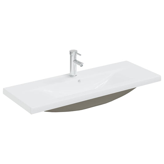 148627 vidaXL Built-in Basin with Faucet 101x39x18 cm Ceramic White 148627 vidaXL Built-in Basin with Faucet 101x39x18 cm Ceramic White