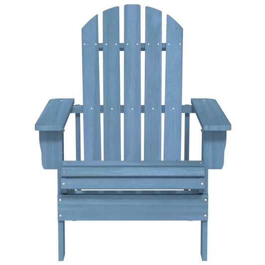 Garden Adirondack Chair Solid Fir Wood Blue Garden Adirondack Chair Solid Fir Wood Blue
