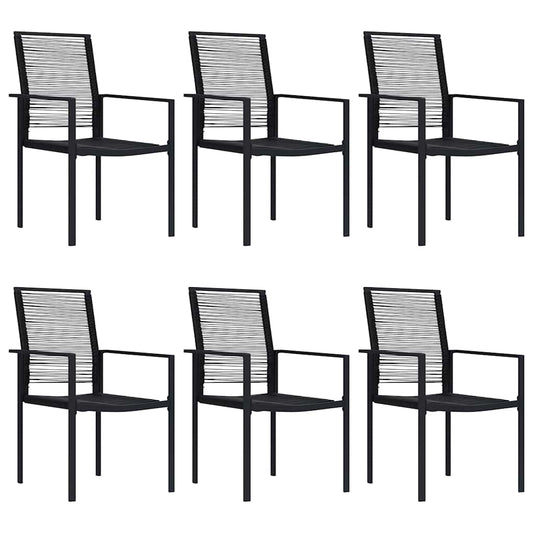 Dining Set | Black | Glass, Powder-Coated Steel, PVC Hollow Rattan Dining Set | Black | Glass, Powder-Coated Steel, PVC Hollow Rattan