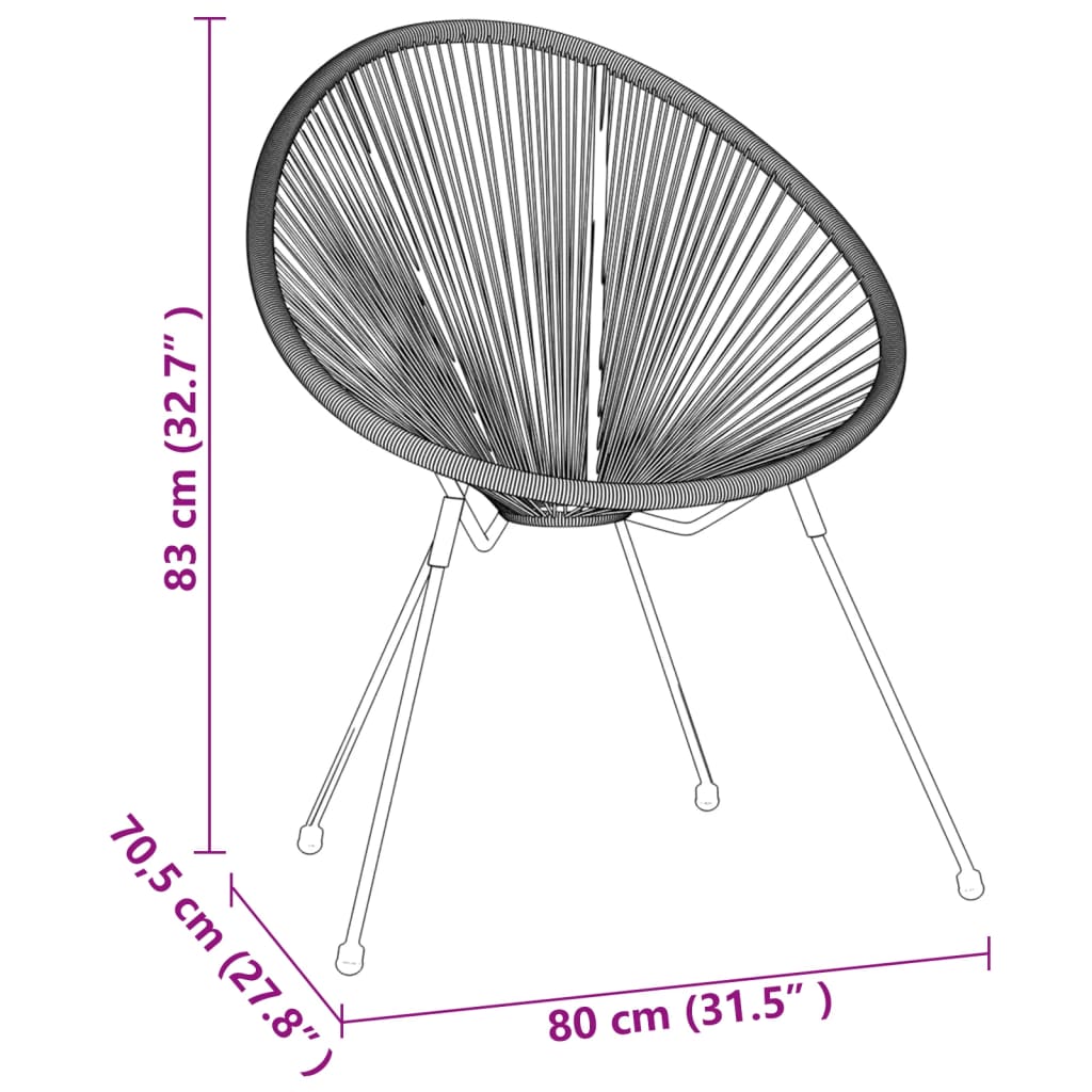 Dining Set | Black and Transparent