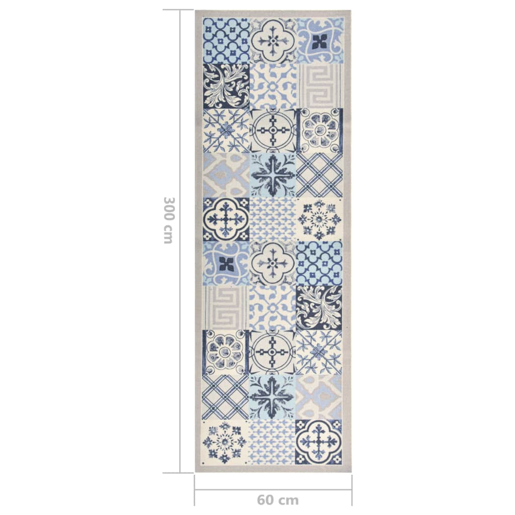 Kitchen Carpet Washable Mosaic 60x300 cm