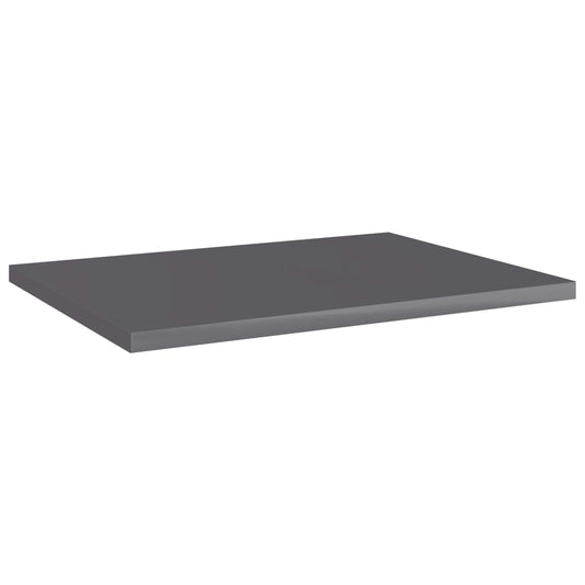 805169 vidaXL Bookshelf Boards 8 pcs High Gloss Grey 40x30x1,5 cm Engineered Wood 805169 vidaXL Bookshelf Boards 8 pcs High Gloss Grey 40x30x1,5 cm Engineered Wood