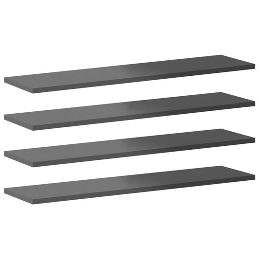 805313 vidaXL Bookshelf Boards 8 pcs High Gloss Grey 80x20x1,5 cm Engineered Wood 805313 vidaXL Bookshelf Boards 8 pcs High Gloss Grey 80x20x1,5 cm Engineered Wood