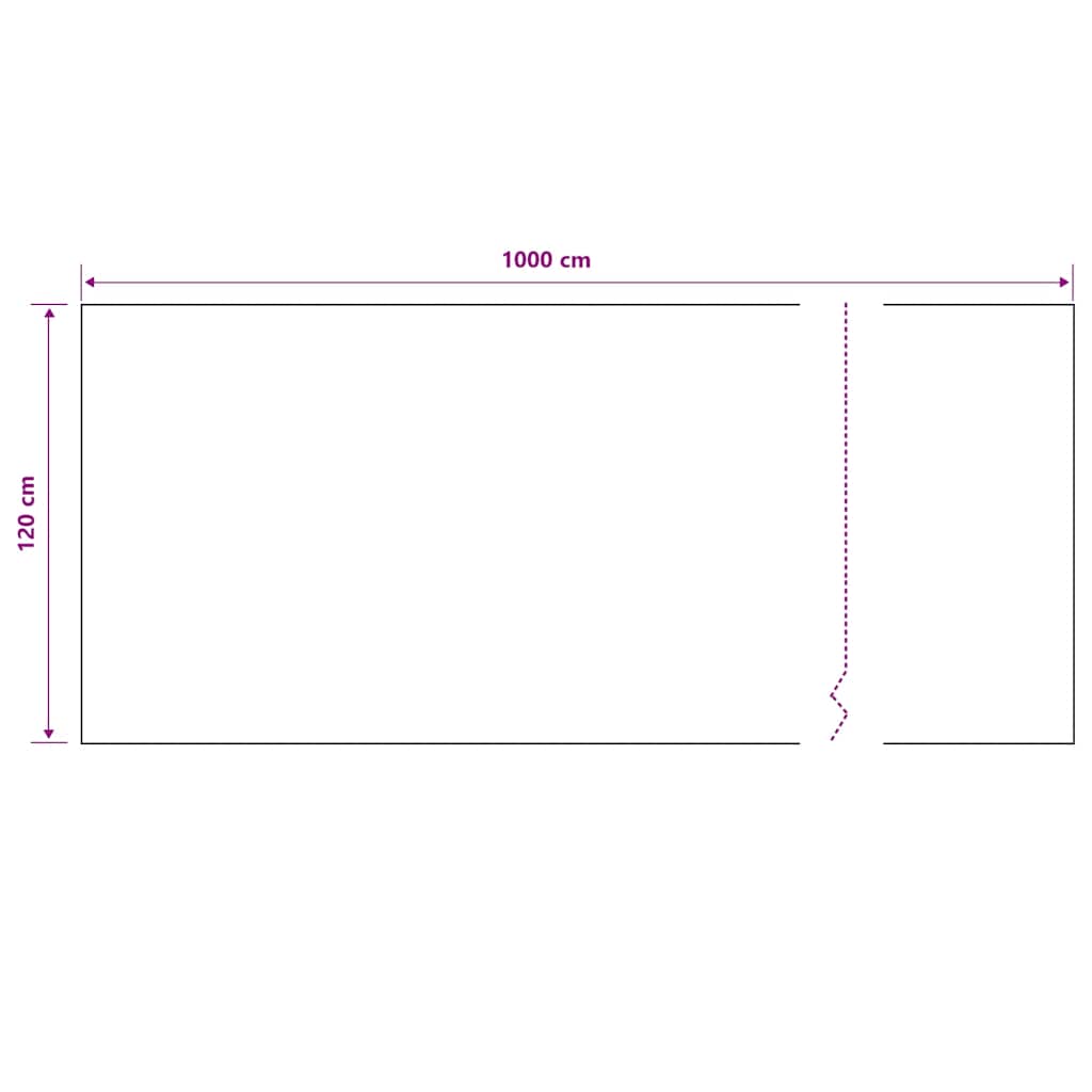 Privacy Net Black 1.2x10 m HDPE 195 g/m²