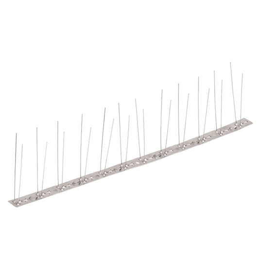 2-row Stainless Steel Bird & Pigeon Spikes Set of 20 10 m 2-row Stainless Steel Bird & Pigeon Spikes Set of 20 10 m