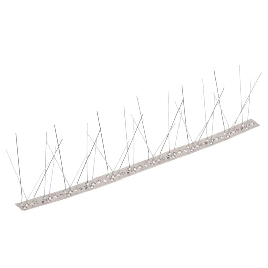 149134 vidaXL 5-row Stainless Steel Bird & Pigeon Spikes Set of 40 20 m 149134 vidaXL 5-row Stainless Steel Bird & Pigeon Spikes Set of 40 20 m