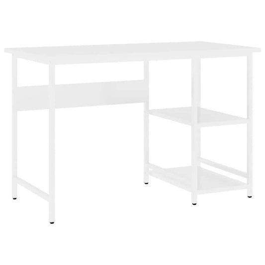 Computer Desk White 105x50x72 cm MDF and Metal Computer Desk White 105x50x72 cm MDF and Metal