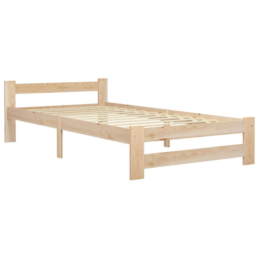 Bed Frame | Natural Wood | Solid Pine Wood, Plywood | Single | Tough Bed Frame | Natural Wood | Solid Pine Wood, Plywood | Single | Tough