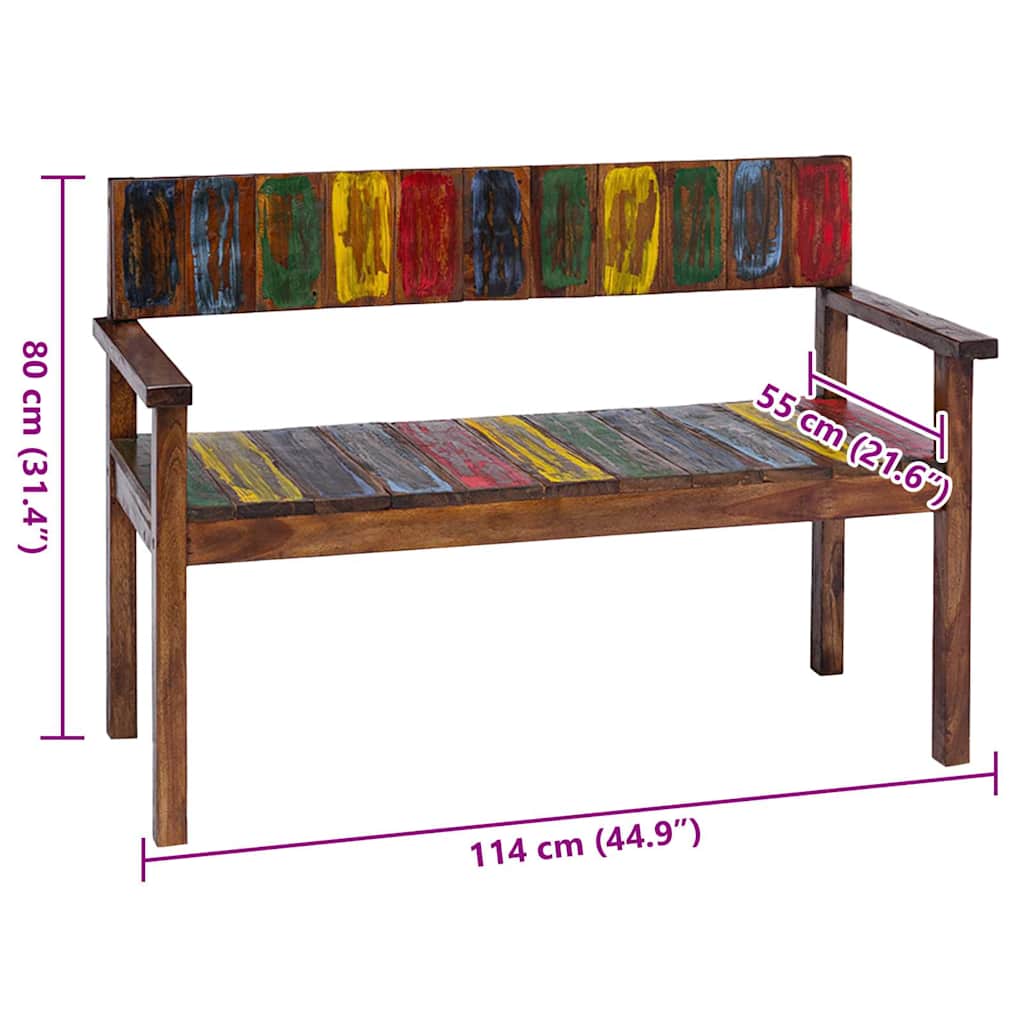 Dining Chairs 4 pcs Solid Reclaimed Wood