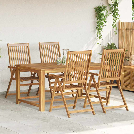 Folding Chairs 4 pcs Solid Acacia Wood Folding Chairs 4 pcs Solid Acacia Wood