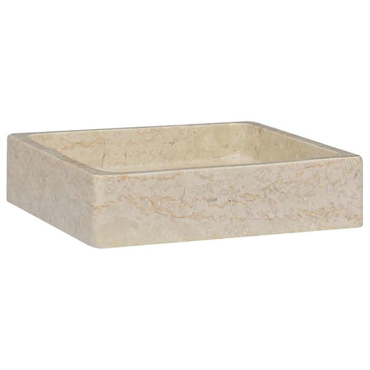 Sink Cream 40x40x10 cm Marble Sink Cream 40x40x10 cm Marble