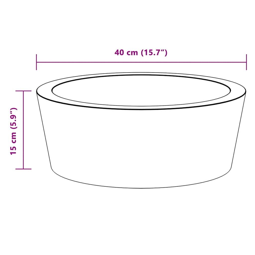 Sink Cream Ø40x15 cm Marble
