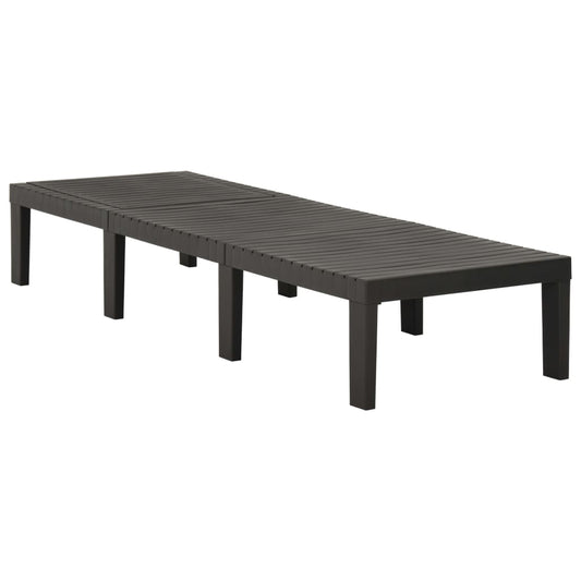 Sun Lounger Plastic Anthracite Sun Lounger Plastic Anthracite