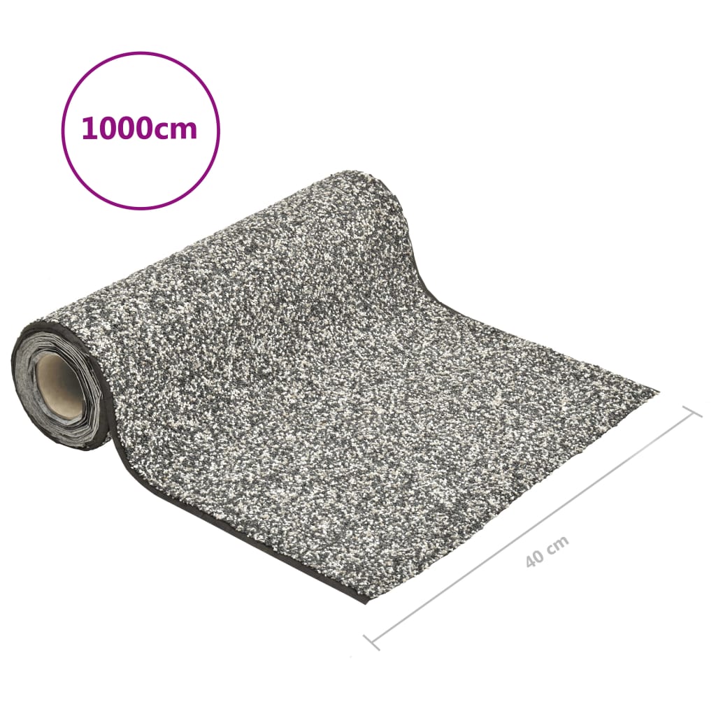 149528 vidaXL Stone Liner Grey 1000x40 cm