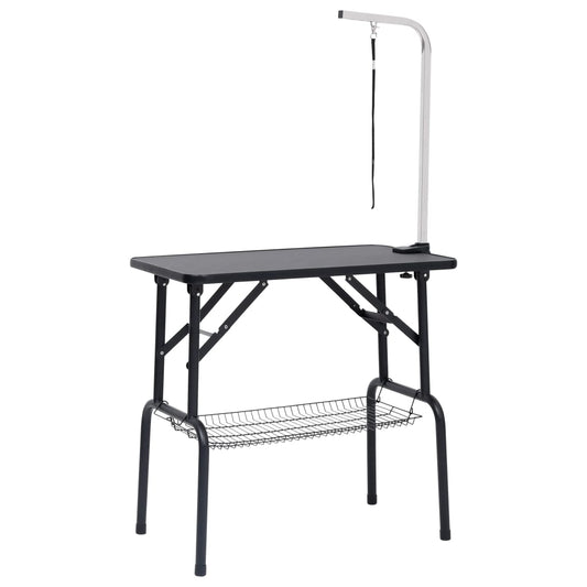 Adjustable Dog Grooming Table with 1 Loop and Basket Adjustable Dog Grooming Table with 1 Loop and Basket