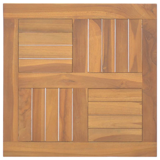 Square Table Top 50x50x2.5 cm Solid Wood Teak Square Table Top 50x50x2.5 cm Solid Wood Teak