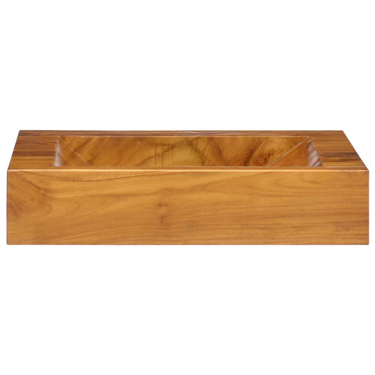 Basin Solid Teak Wood 50x35x10 cm Basin Solid Teak Wood 50x35x10 cm