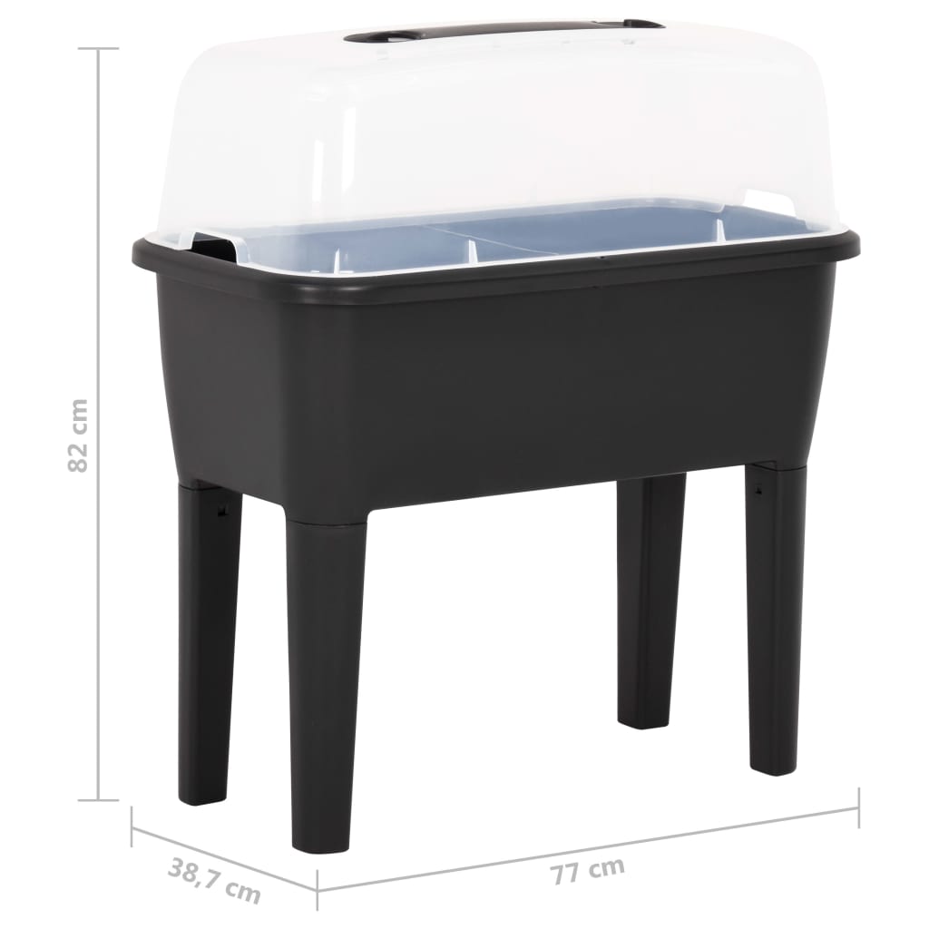 316186 vidaXL Raised Bed 77x38,7x82 cm PP