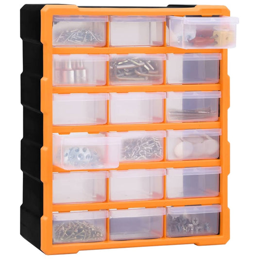 Multi-drawer Organiser with 18 Middle Drawers 38x16x47 cm Multi-drawer Organiser with 18 Middle Drawers 38x16x47 cm