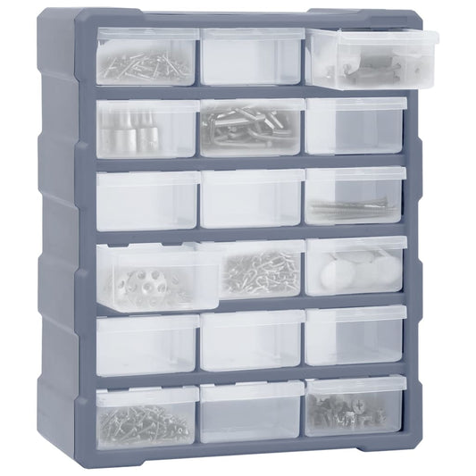 Multi-drawer Organiser with 18 Middle Drawers 38x16x47 cm Multi-drawer Organiser with 18 Middle Drawers 38x16x47 cm