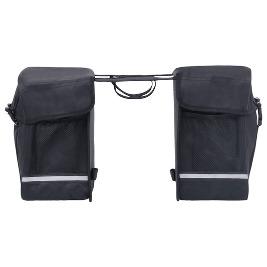 Double Bicycle Bag for Pannier Rack Waterproof 35 L Black Double Bicycle Bag for Pannier Rack Waterproof 35 L Black