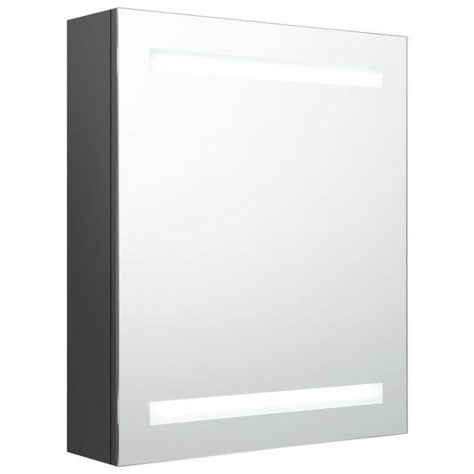 LED Bathroom Mirror Cabinet Grey 50x14x60 cm LED Bathroom Mirror Cabinet Grey 50x14x60 cm